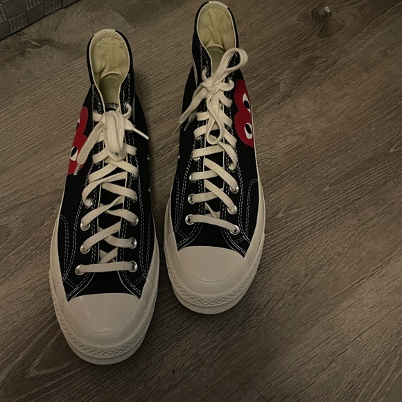 Converse PLAY COMME des GARCONS-WOMENS SIZE 11 MENS SIZE 9 - Picture 8 of 9